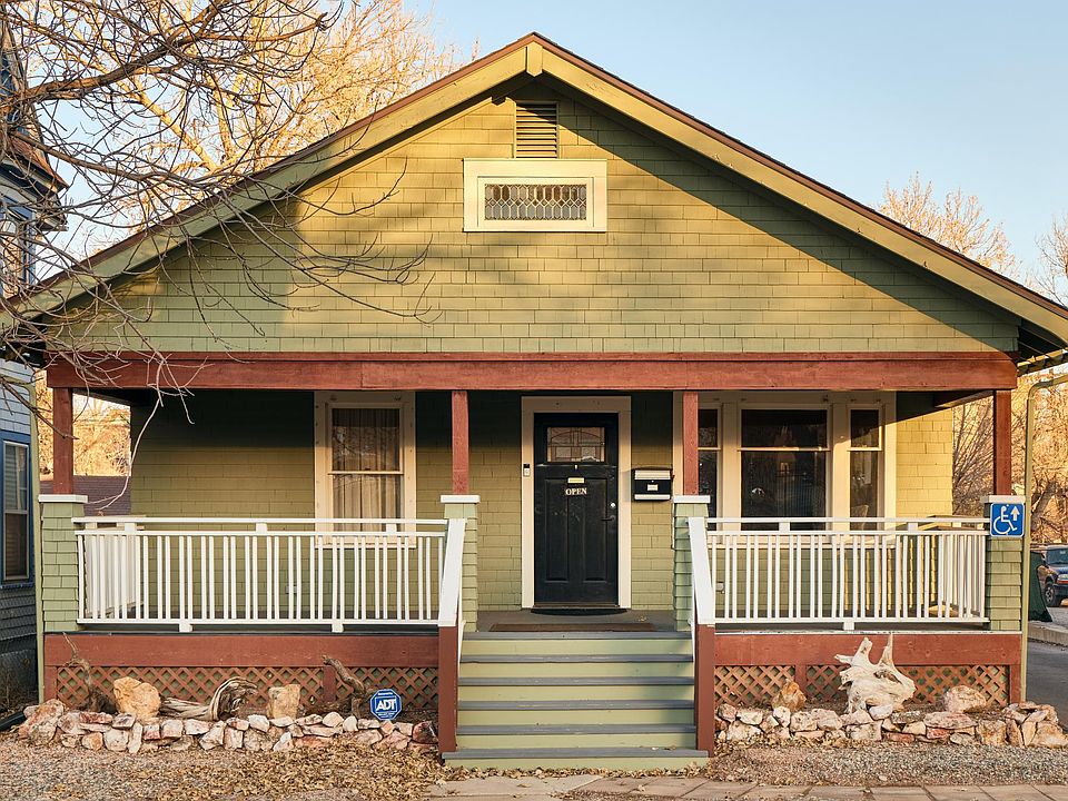 Front of house-parking is in the back