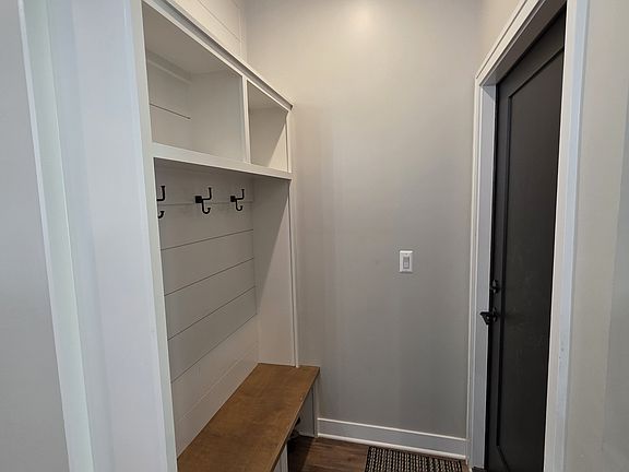 Entry off of garage.