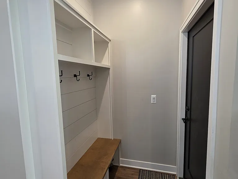 Entry off of garage.