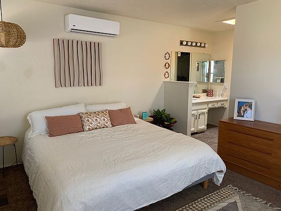 master bedroom - the floor has been updated to a luxury vinyl plank flooring