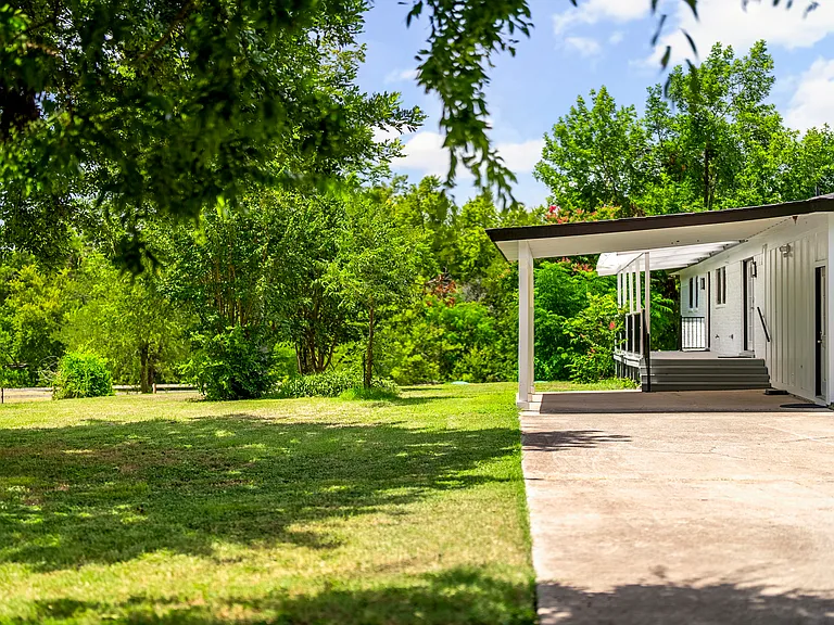 Carport looking south, also deck