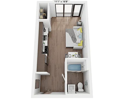 Floor plan Studio E1E