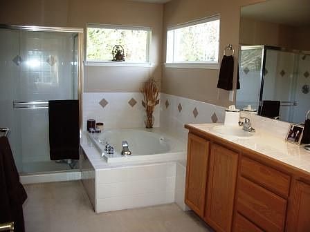 Spacious and Bright Master Bathroom