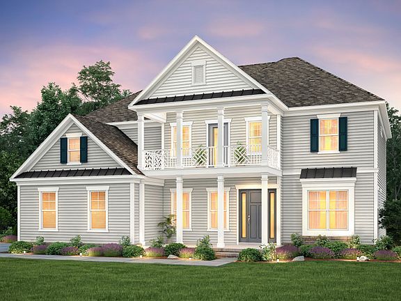 Walden Exterior 2 features Hardi Board Siding and Double Covered Front Porch Deck