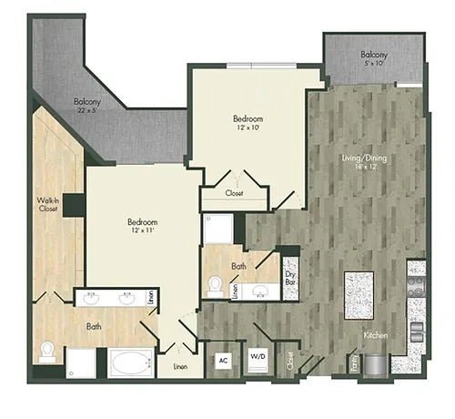 Floor plan B22