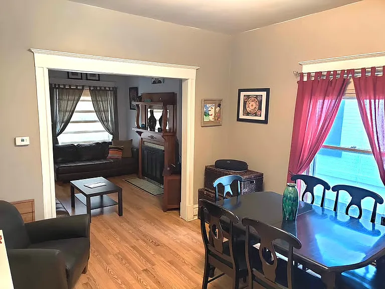 dining room with view of front living room