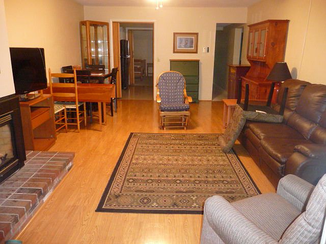 living room from porch