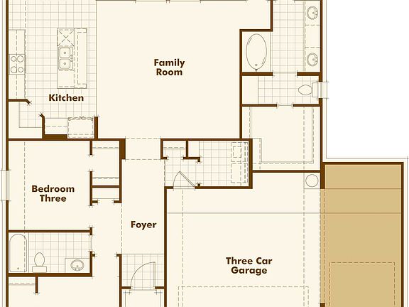 Optional 3 Car Garage