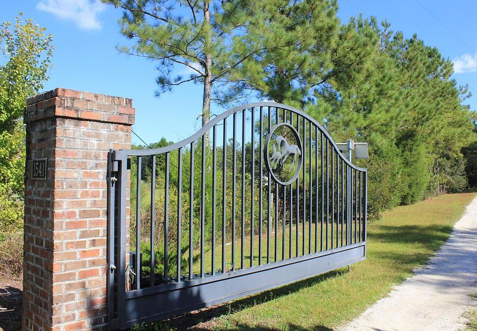 Private gated entrance.