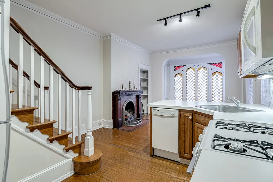 2nd floor open kitchen, living, dining room - 331 S 18th St #1R