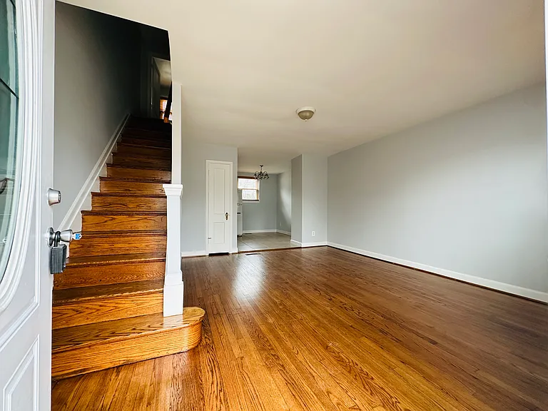Entrance with family room.
