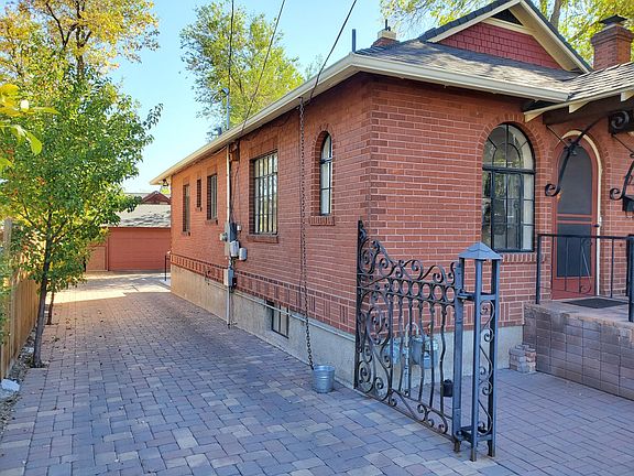 Driveway and detached garage