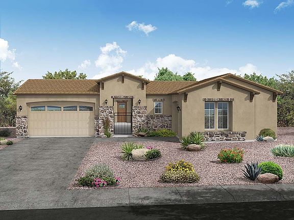 hacienda exterior elevation rendering Lyra floor plan by William Ryan Homes Phoenix