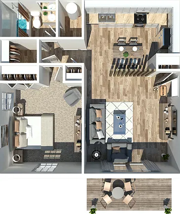 One Bedroom Kinley Flats One Bedroom Kinley Flats