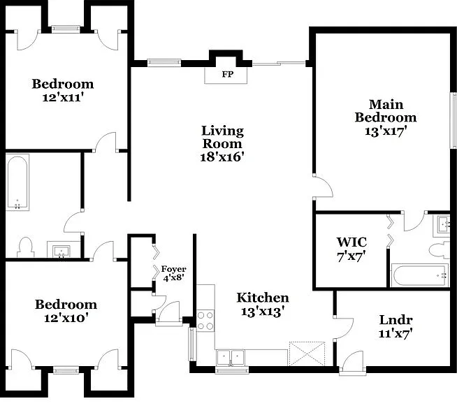 3 bed, 2.0 bath, 1328 sqft, $2,810 — Photo 2