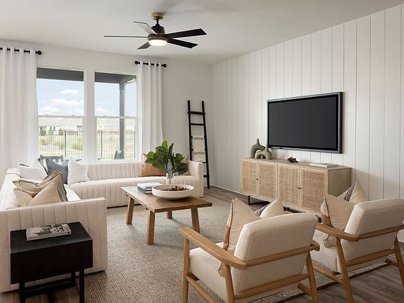 Open concept gathering room