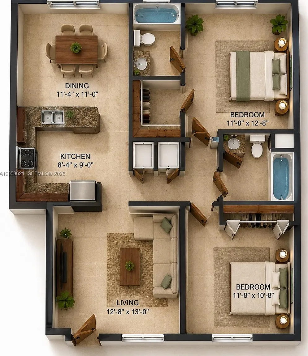 2 bed, 2.0 bath, 968 sqft, $2,200 — Photo 2