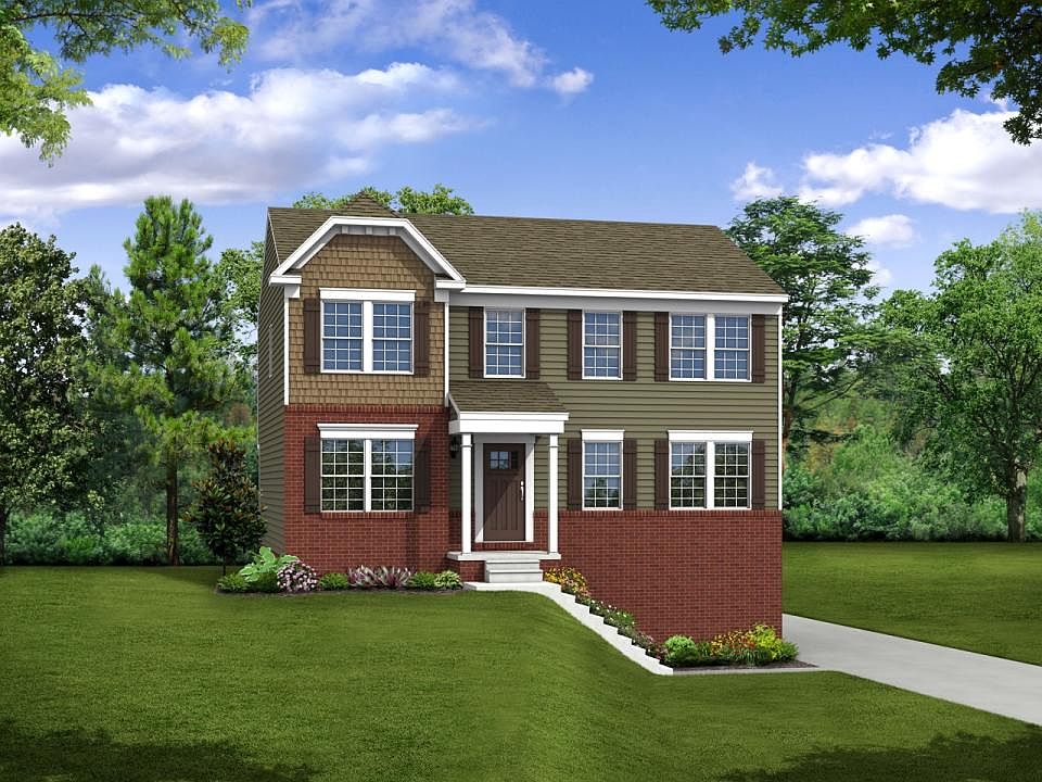 Elevation G Opt New England Inspired Facade, Porch, Rear Garage