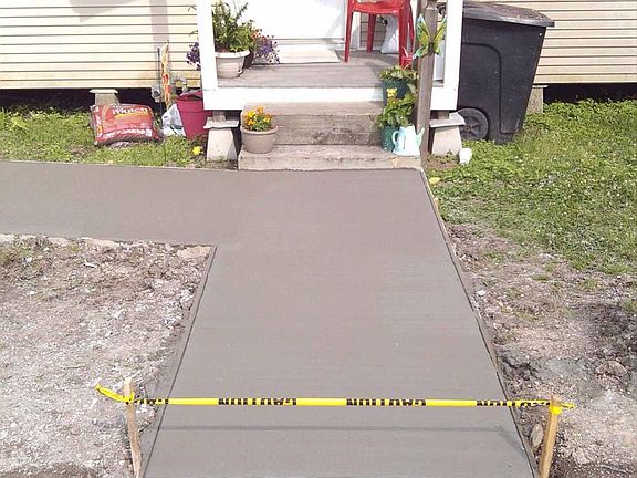 New sidewalk