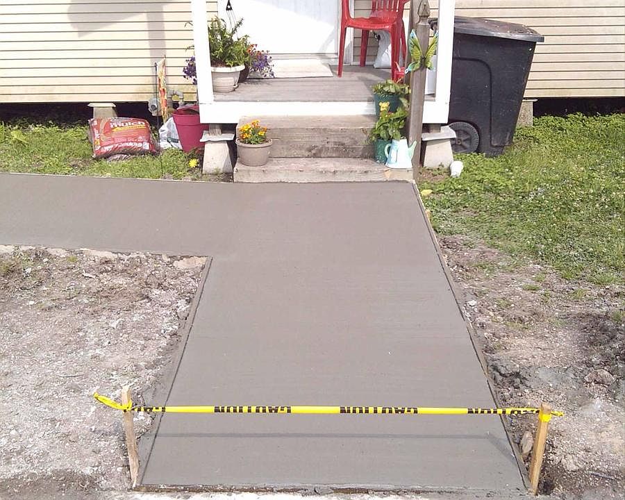 New sidewalk