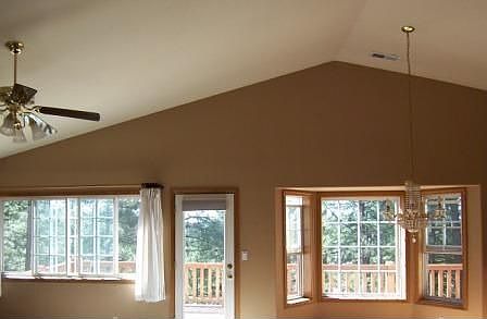 Wall of windows for natural lighting and views