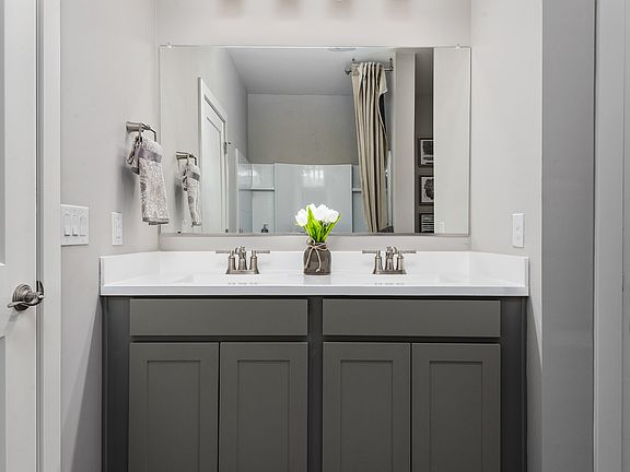 Dual sinks in owner s bath