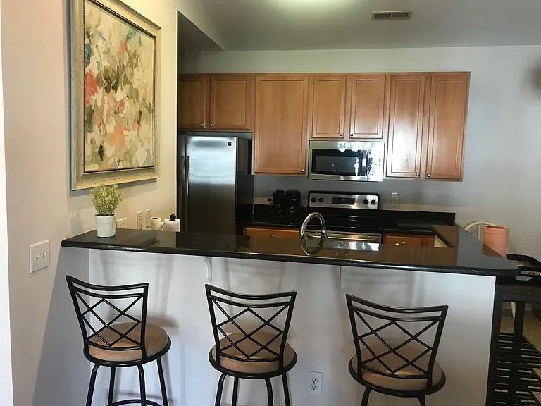 bar at kitchen counter