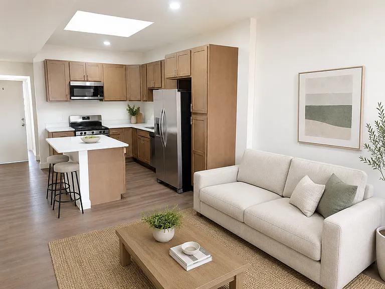 AI Staged Living Space
