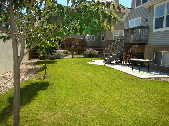 Big, flat, grassy backyard