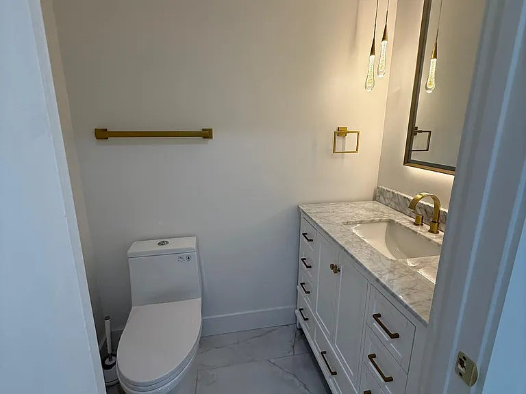 First floor half bathroom