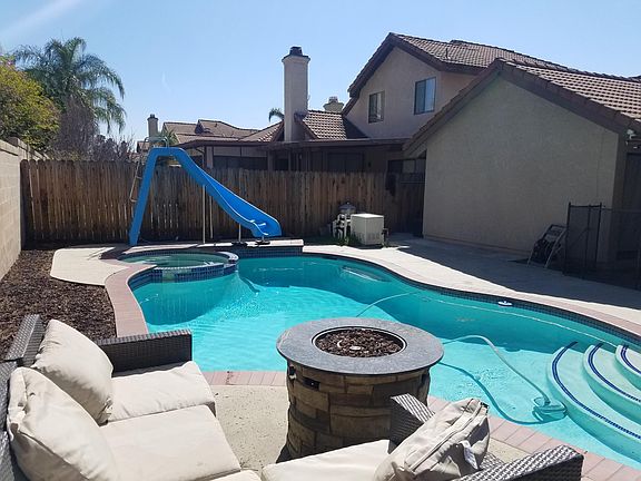 Backyard with pool