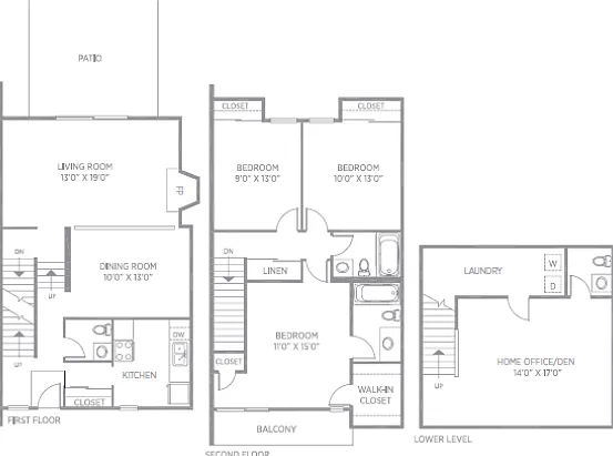 Three Bedroom Three Bedroom