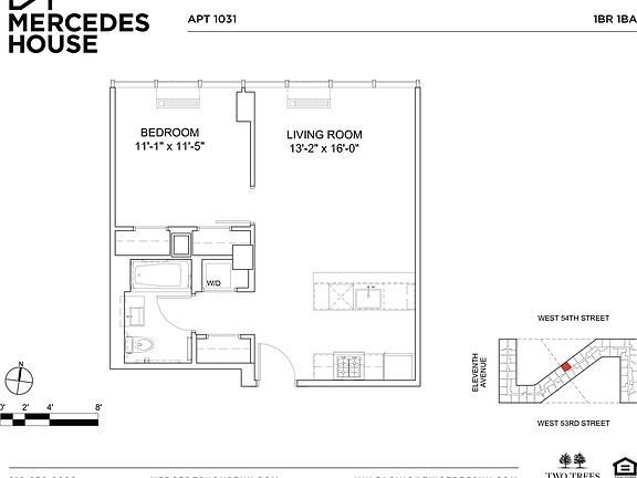 2nd image of 550 W 54th St APT 1031