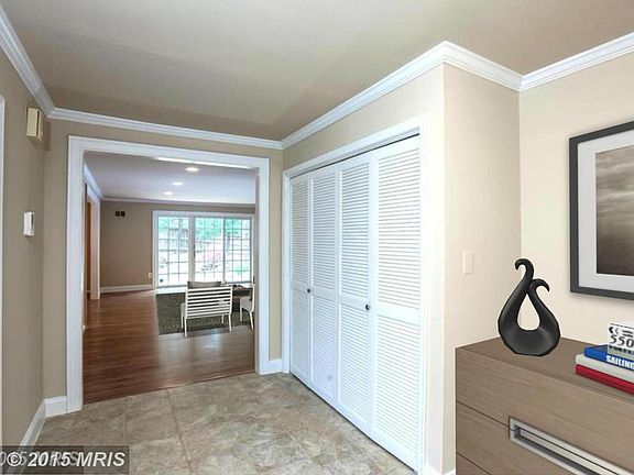 Foyer with view into Living Room
