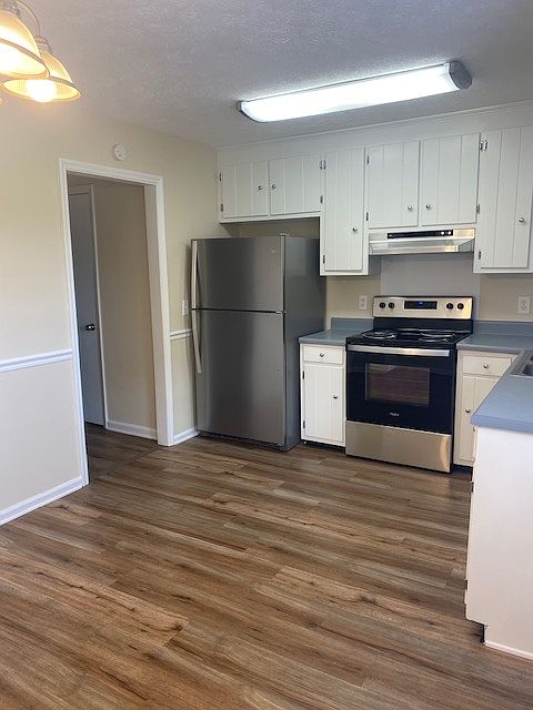 View of kitchen from entering back door.
