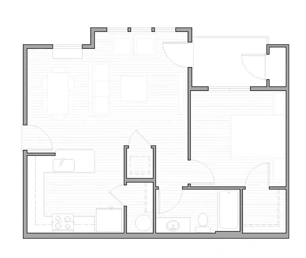 Floor plan Twenty 11 - 1x1 A3