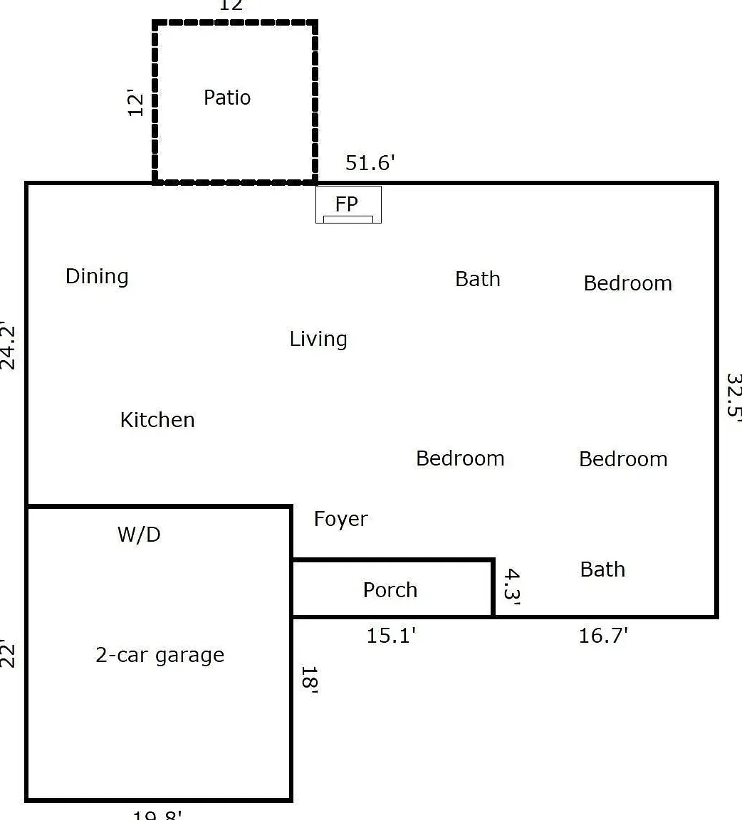 3 bed, 1448 sqft, $2,450 — Photo 2