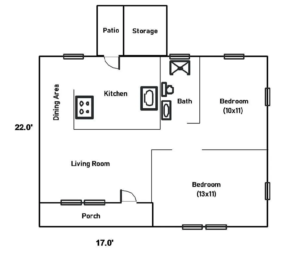 Floor plan 1623 Balsam Street