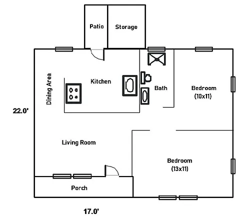 Floor plan 1623 Balsam Street