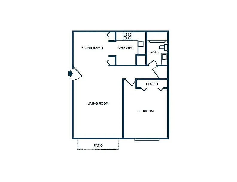 Floor plan 1E