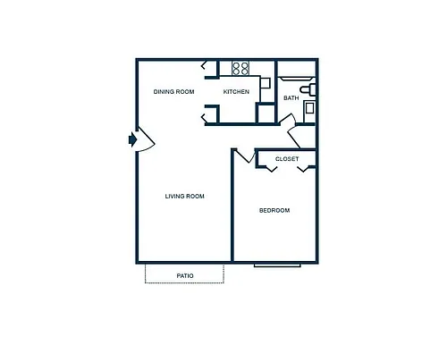 Floor plan 1E