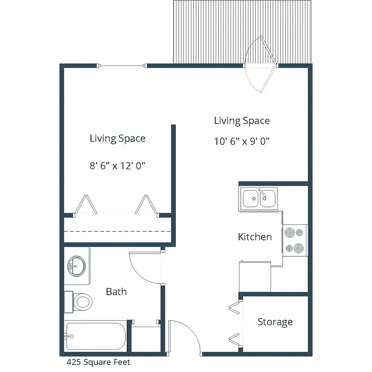 Floor plan Efficiency 01A