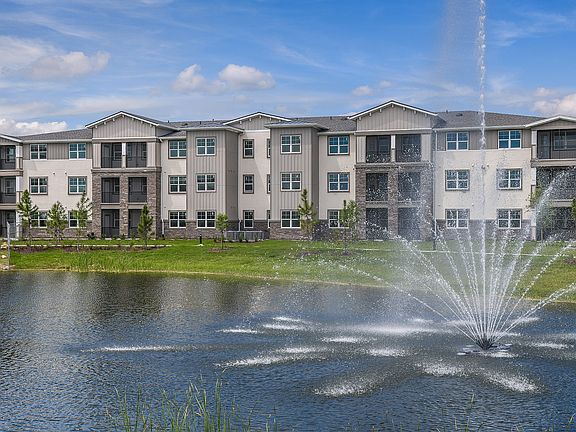 Beautiful Lake With Fountain