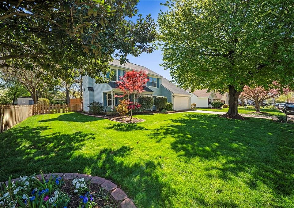 Large Mature Front Yard. 