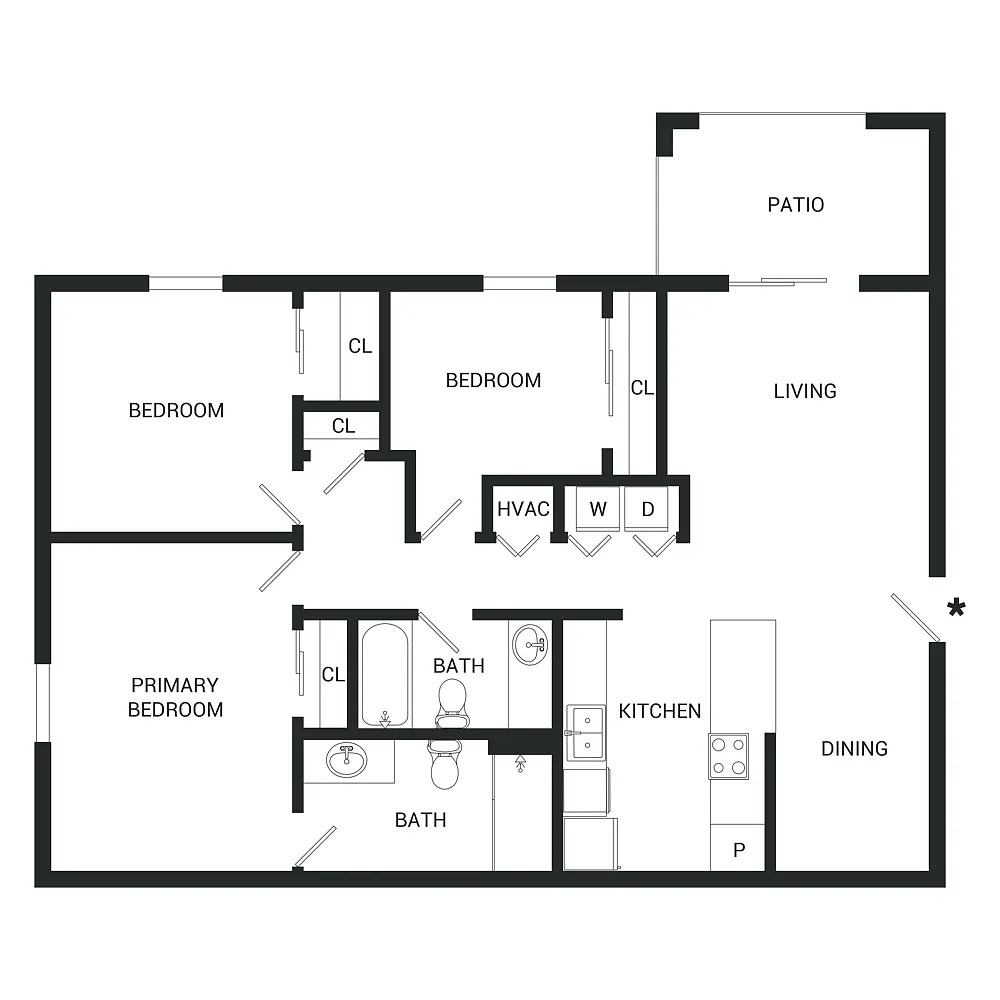 Floor plan Donerail
