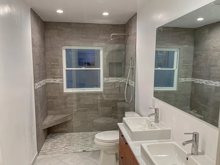 2nd floor bathroom - walk-in shower