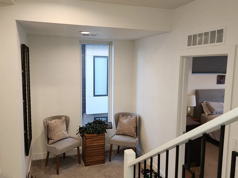 Sitting area just outside primary bedroom