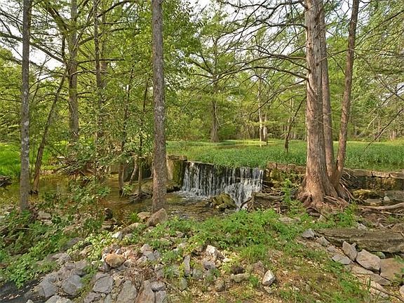 Lick Creek adorns the far back yard.
