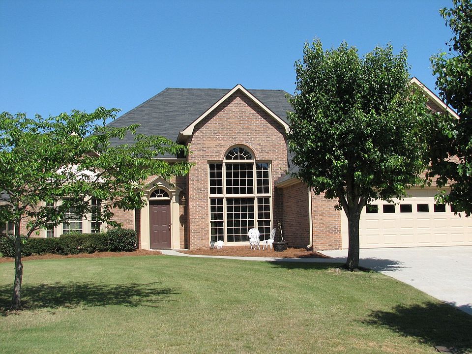 Brick front with two car garage 