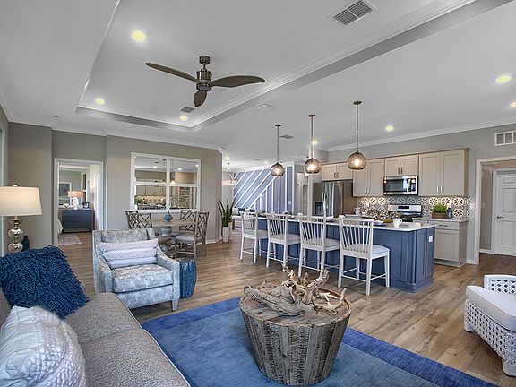 Ginger floor plan at On Top of the World Communities Kitchen looking over Living room